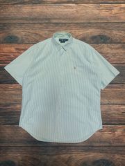 【 Ralph Lauren 】 BLAKE　S/S shirt　90's　L　ラルフローレン　半袖シャツ　ストライプ