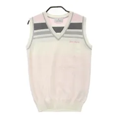 サイズ：M JUN&ROPE ジュン アンド ロペ  Vネック ニットベスト  ホワイト系 [240101370613] ゴルフウェア レディース ストスト