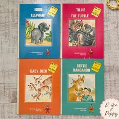 アンティーク動物洋書　ジャンクジャーナル素材　紙もの　海外少女　ウサギクマ アンティーク動物洋書 ジャンクジャーナル素材 紙もの 海外少女