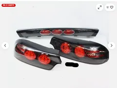 FD3S テールランプとセンターガーニッシュ FD3S RX7 LEDテール+ガーニッシュ ブラック 3点セット