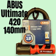 【最強ロック！！】ABUS Ultimate 420 140㎜ケーブル です！ 自転車の盗難防止に最適なカギ！ アブス アルティメイト 420