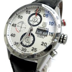 タグホイヤー カレラ クロノグラフ オートマチック メンズ 白文字盤 CV2A11 時計 TAG Heuer CV2A11.FC6235 自動巻き 保証書 箱