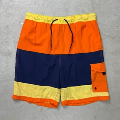 90年代 Polo by Ralph Lauren ポロバイラルフローレン スイムショーツ ナイロンショートパンツ メンズL 