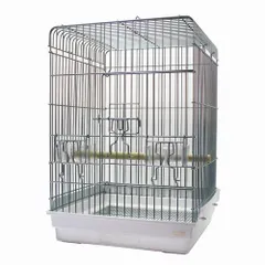 最終値下げ鳥かご HOEI 465オカメ ホワイト オウム 銀メッキ 白 ケージ HOEI】465 オウムステンレス ホワイト | KOBEZOOM通販サイト