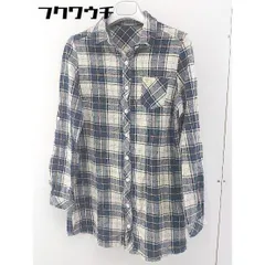 ◇ arnold parmer timless チェック 長袖 シャツ サイズ3 アイボリー ネイビー ブラウン系 レディース  【中古】 【1107130004355】