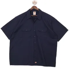 古着 大きいサイズ ディッキーズ T/Cツイル 半袖ワークシャツ メンズUS-2XLサイズ sc-0067n