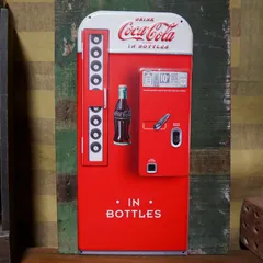 ダイカット エンボスメタルサイン Coca-Cola VENDING MACHINE コカコーラ ブリキ看板 アメリカン雑貨