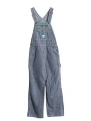 【お得なクーポン配布中!】 80s 90s LIBERTY ヒッコリー ストライプ デニム オーバーオール 実寸 30 ヴィンテージ ツナギ ペインター ジーンズ ワーク オールインワン
