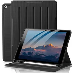 【新着商品】10.2 ケース 四段階角度調節 ケース TPU 素材 対応iPad PUレザー 対応iPad 耐衝撃 Pencilホルダー付き 2022革新 オートスリープ/ウェイク機能 9世代 対応iPad カバー Maledan 第9世代/第8世代/第7世代
