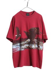 90sUSA製HARLEYDAVIDSONシングルステッチTシャツイーグルレッド - メルカリ