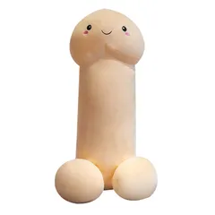 新品 MMIAOO チンコちゃん ぬいぐるみ ロングクッション 抱き枕 昼寝枕 可愛い抱き枕 ぬいぐるみ クッション チンコちゃん クッション (50cm)