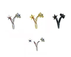 １４Ｇクラシカルスタースパイラル ボディピアス ヘソピアス へそピアス ヘソピ