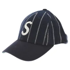 SUPREME (シュプリーム) 08SS×American Needle S Logo Pinstripe Cap アメリカンニードル Sロゴ ピンストライプベースボールキャップ 帽子 ネイビーのサムネイル
