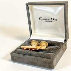 美品 Christian Dior　カフリンクス タイピン セット 849