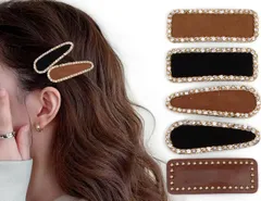 カラフル パッチン 大きめ まとめ髪 ヘアクリップ カジュアル アレンジ デイリー 上品 アクセサリー ヘアアクセサリー 大人 パッチンピン レディース スリーピン 女性 ヘアピン 6個セット BIANHUAN