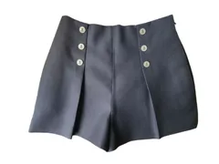 クリスチャンディオールショートパンツキュロットセーラー黒