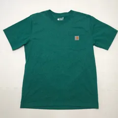 Carhartt カーハート ポケットTシャツ RELAXED FIT GUATEMALA製 メンズL エメラルドグリーン