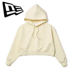 26新春 ニューエラ NEW ERA レディース Women's テックスウェット ショート プルオーバーフーディー オフホワイト | パフォーマンスアパレル 14674717 パーカー ショート丈