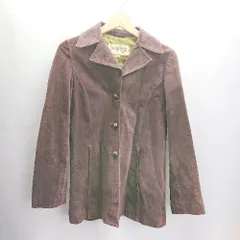 ◇ ⊇ Jocomomola スエ－ド 半袖 ジャケット サイズ40 エンジ レディース E  【1503060029862】