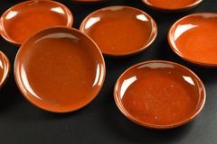 ♡Eb右1017 淡路島 珉平焼き 陶器 龍 楕円形 豆皿 菓子皿 イエロー