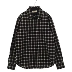 SAINT LAURENT PARIS (サンローランパリ) 20AW オーバーサイズ ウーブン チェック 長袖シャツ ブラック/ホワイト 625756 Y1B97のサムネイル