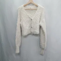 ◇ ⊇ one after another NICE CLAUP 長袖 カーディガン サイズF オフホワイト系 レディース E  【1409240021360】