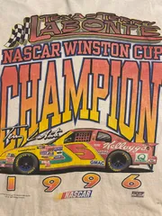 ドスぺ！グッドフェード！　90s  NASCAR　1996年チャンピオン　ヴィンテージ　Tシャツ　ウェインストンカップ優勝記念Tシャツ　レーシング　サーキット　F1　ドラッグレース　スポーツカー　USA　アメリカ