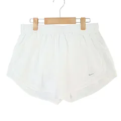 NIKE ナイキ 春夏★ 裏地ブリーフ スポーツ ランニング トレーニング ショーツ ショート パンツ Sz.L メンズ 白