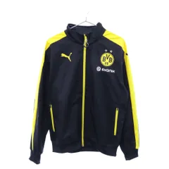 PUMA (プーマ) BVB ドルトムント ナイロン スタジアムジャケット 747918 ブラック/イエローのサムネイル