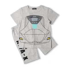 [ムージョンジョン] 【子供服】 JR新幹線電車なりきり半袖パジャマ 90cm～140cm B33797 [グレー] [130]
