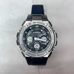 G-SHOCK MULTI-BAND 6 GST-W110 極美品✨ CASIO G-SHOCK GST-W110-1AJF Silver/Black Resin Tough Solar