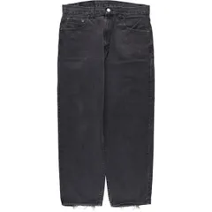 古着 90年代 リーバイス Levi's 550 RELAXED FIT TAPERED LEG ブラックデニム テーパードデニムパンツ カナダ製 メンズw34相当/eaa587444