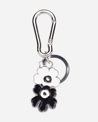 【1営業日発送】マリメッコ marimekko　Puhallus Unikko Ⅰ キーチェーン　ブラック×ホワイト
