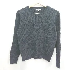 ◇ ⊇ NATURAL BEAUTY BASIC ナチュラルビューティーベーシック 長袖 ニット サイズM ネイビー レディース E  【1412260037037】