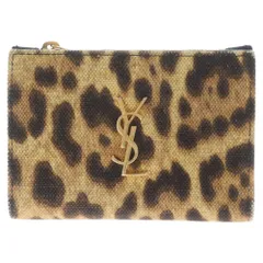 SAINT LAURENT PARIS (サンローランパリ) レオパード 二つ折り 財布 ウォレット ブラウンのサムネイル