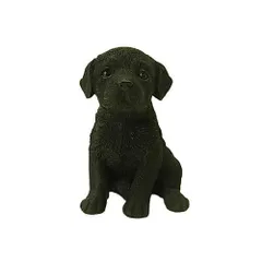 犬の親子　陶器置物/彫像　ラブラドール親子　アメリカ製　　サンドラ・ブルー 置物 彫像 横になって休んでいる ラブラドールレトリバー の像