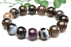 【１点物】オーストラリア産 ブルーブラックオパール　14.5mm　ブレスレット パワーストーン 天然石 _U7417