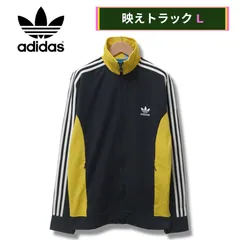 アディダスオリジナルス トラックジャケット L ネイビー 00s adidas ORIGINALS ヨーロッパTT Europe TT ストリート Y2K ジャージ スポーツ スポーツミックス ベッケンバウアー イエロー 紺 黄色 古着 P409