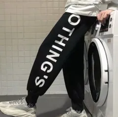 ジョガーパンツ スウェット メンズ ダンス ロゴ ボトムス スウェット  ブラック