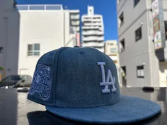 NEW ERA 59FIFTY Denim ロサンゼルス・ドジャース ワールドシリーズサイドパッチ ウォッシュドデニム 7 1/2サイズ ¥6820 ＋ 送料¥550