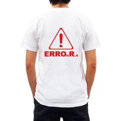Tシャツ 半袖 カットソー トップス メンズ レディース ユニセックス ワンポイント エラー ERROuR.s S/S TEE ホワイト 白 ERRO