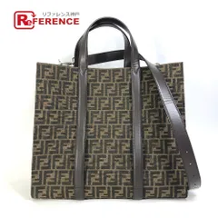 フェンディ 7VA390 ズッカ ショッピングバッグ ショルダー トートバッグ