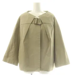 ツモリチサト TSUMORI CHISATO ショートコート アウター ブルゾン ノーカラー コットン 1 S ベージュ /YQ ■OSのサムネイル