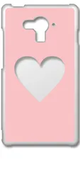 【新品未使用】SH-04G AQUOS EVER アクオス クリア ハードケース (ピンク)  ハート窓 アレンジ くすみカラー カバー スマホケース cl-sh04g-362