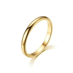 指輪 チタンリング 2mm幅 ゴールド