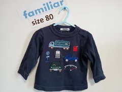 familiar80　ワッペンいっぱい車カットソー