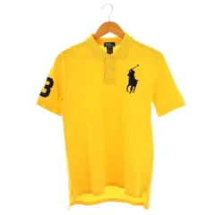 ポロ バイ ラルフローレン Polo by Ralph Lauren ポロシャツ 半袖 ロゴ刺繍 ビッグポロ 刺繍 コットン XL 黄色 /NR ■OS