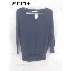 ◇ URBAN RESEARCH DOORS アーバン リサーチ ドアーズ Vネック 長袖 ニットセーター サイズ1 ネイビー レディース 【中古】 【1103180011466】