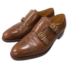 エルメス シングルモンク サイズ41 ビジネスシューズ 革靴 ベージュ 