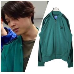 5327 adidas トラックジャケット SST グリーン 松村北斗